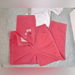 Talbots Pink Stretch Cotton Pants | Size 10